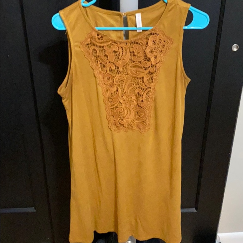 Mustard sleeveless Target dress